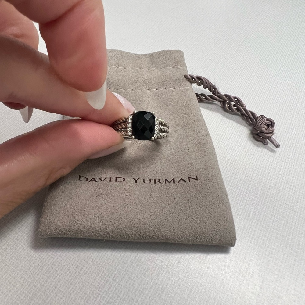 David Yurman Black Onyx Ring-Size 7